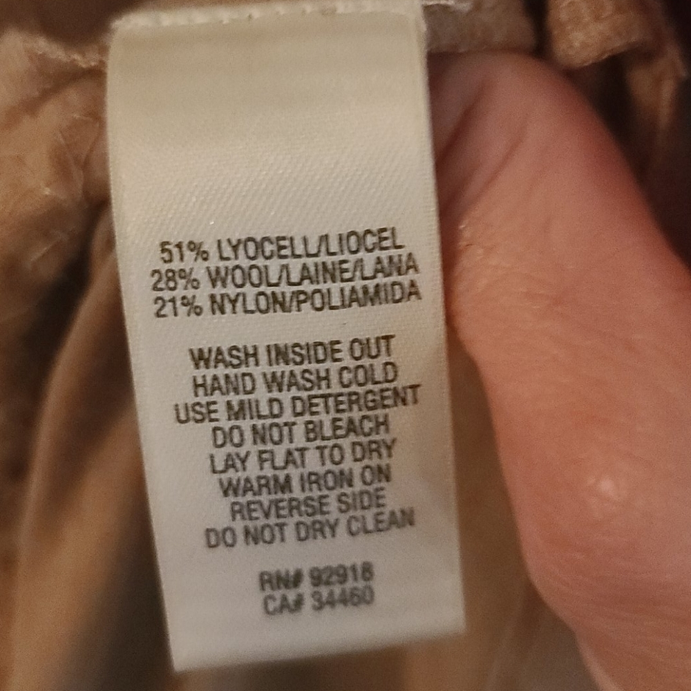 Camel Colored Wool And Sequin Relaxed Fit Dress - image 4